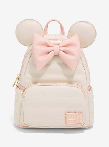 Loungefly Disney Minnie Mouse Pink Tonal Puff Mini Backpack - BoxLunch Exclusive