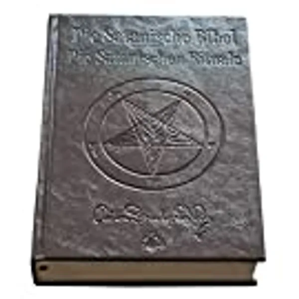 Die Satanische Bibel / Die Satanischen Rituale Ltd. Leder Edition: Leder, schwarze Seiten