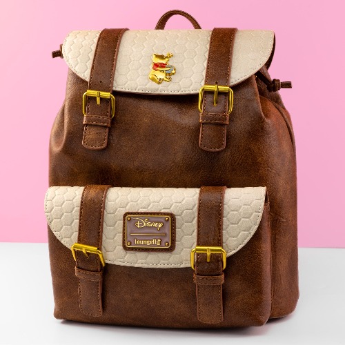Loungefly x Disney Winnie the Pooh Honeycomb Flap Mini Backpack | Default Title