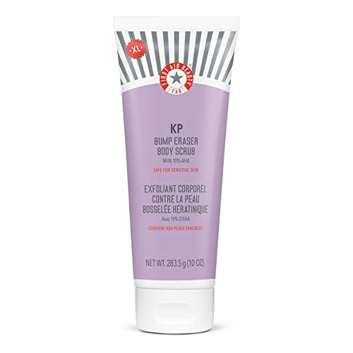 First Aid Beauty KP Bump Eraser Body Scrub – Exfoliant for Keratosis Pilaris with 10% AHA – Jumbo 10 oz Tube - 10 Ounce (Pack of 1)