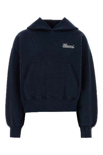 Navy blue cotton sweatshirt - XS
