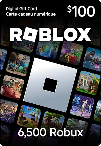 Roblox Digital Gift Code [Redeem Worldwide - Includes Exclusive Virtual Item] 6,500 Robux - PC [Online Game Code] - 100