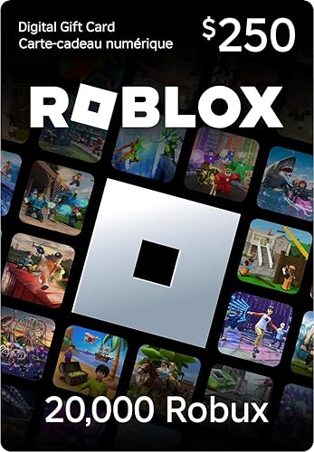 Roblox Digital Gift Code [Redeem Worldwide - Includes Exclusive Virtual Item] 20,000 Robux - PC [Online Game Code] - 250
