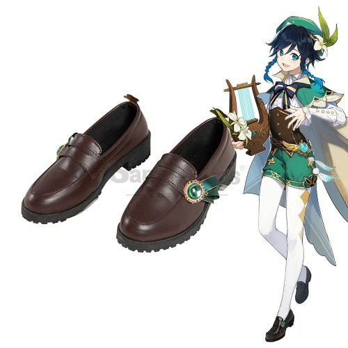 Game Genshin Impact Cosplay Barbatos/Venti Cosplay Shoes - 43