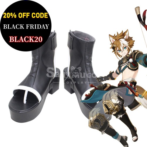 【In Stock】Game Genshin Impact Cosplay Gorou Cosplay Shoes - 43
