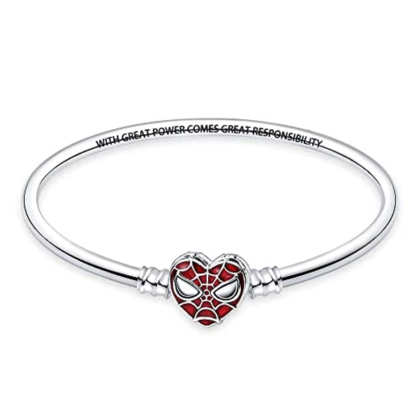 HappyStar 925 Sterling Silver Charm Bracelet for Pandora Charms, Snake Chain Bracelet Gift for Girls Mother Daughter（With a spacer bead）