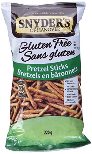 Snyders Gluten Free Pretzel Sticks, 220 g (Pack of 1)