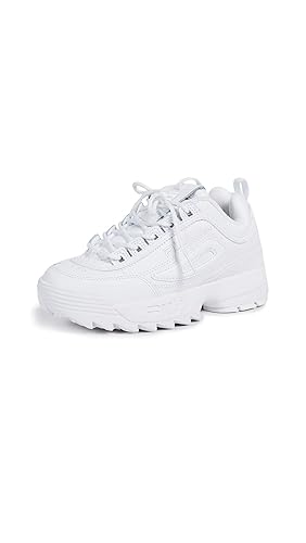 Fila Women's Disruptor II Wedge Sneaker - White/White/White - 8.5