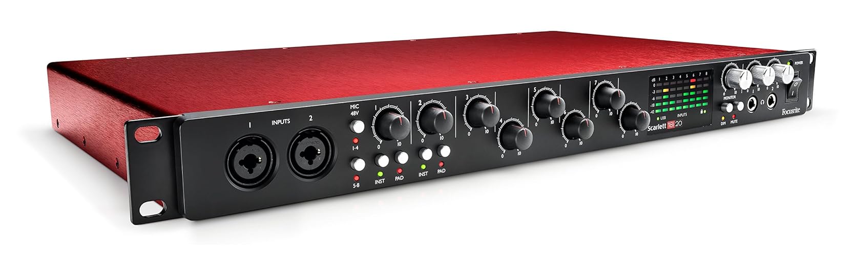 Focusrite Scarlett 18i20 (2nd Gen) USB Audio Interface with Pro Tools | First, 18i20 - 8 Mic Pres (AMS-SCARLETT-18I20-2ND-GE)