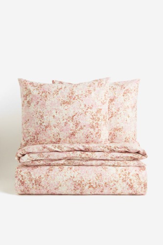 Patterned duvet cover set