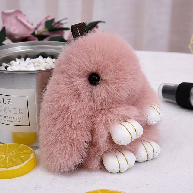 Soft, Plush Rabbit Keychain Accessories - 1