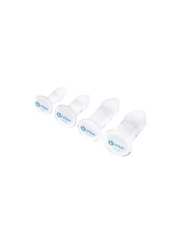 b-Vibe Anal Dilators 4-piece Glass Butt Plug Set