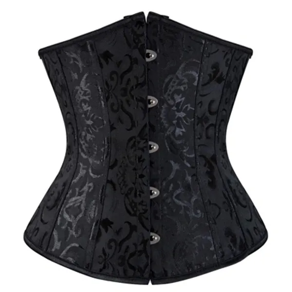 Senchanting Waist Training Cincher Corsets for Women Vintage Underbust Corset Tops Bustier Lace Up Plus Size