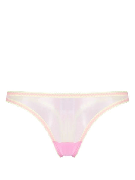 Ines semi-sheer tulle thong