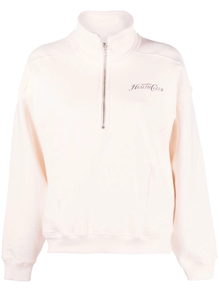 graphic-print high-neck sweatshirt 