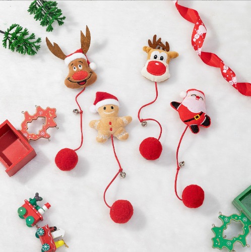 Christmas Plush Squeaky Toy: Interactive, Chewable - 23cm / B