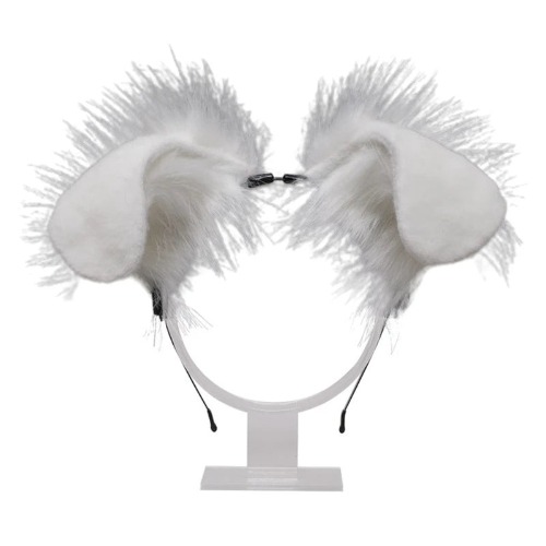 Floppy Puppy Ear Headband - White