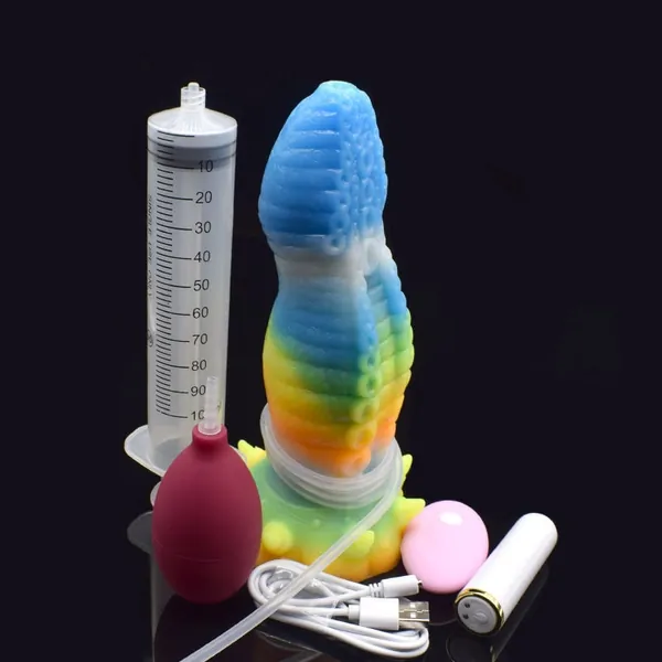 Tentacle Dildo Vibrating & Squirting Suction Cup