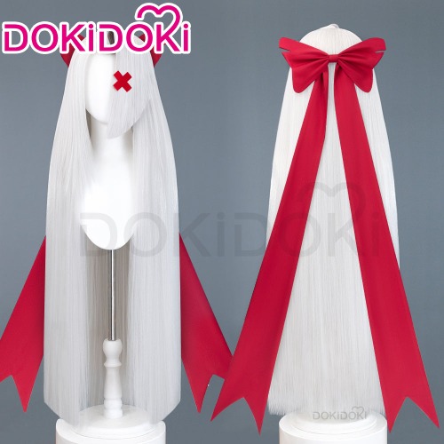 DokiDoki Anime Hell Hotel Cosplay Wig Long Straight White Hair | Wig Only-Order Processing Time Refer to Description Page