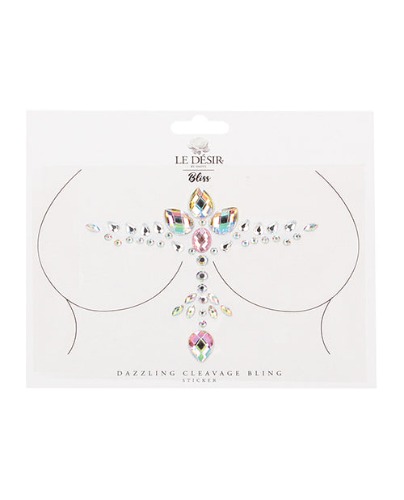 Shots Bliss Dazzling Cleavage Bling Sticker O/s