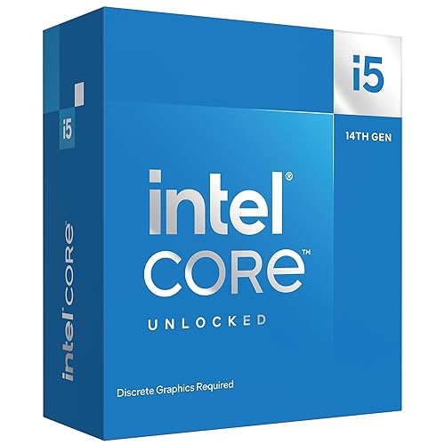 Intel® Core™ i5-14600KF New Gaming Desktop Processor 14 cores (6 P-cores + 8 E-cores) - Unlocked - Processor - Core™ i5-14600KF