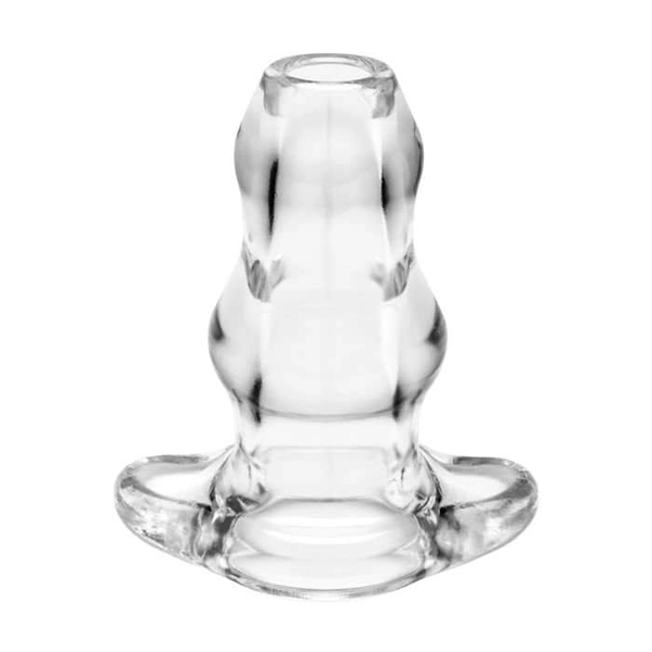 Perfect Fit Double Tunnel Plug Medium - Clear - Gaping Butt Plug