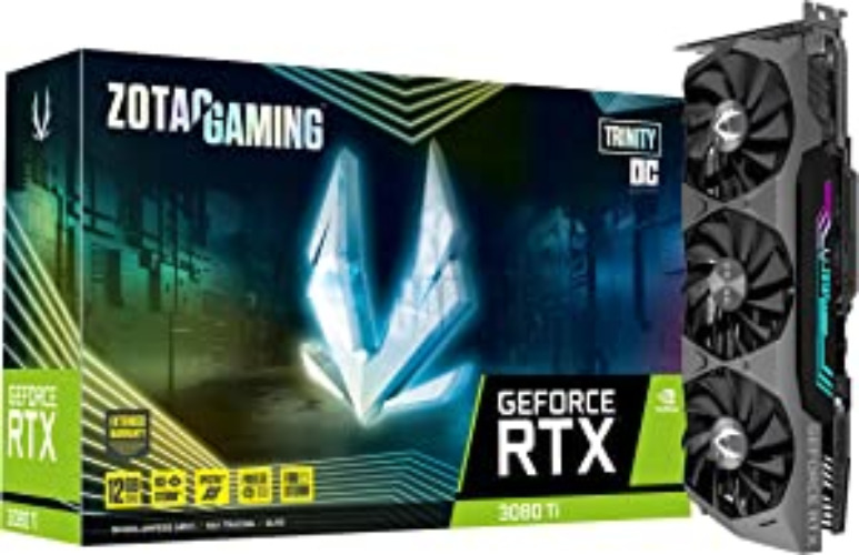 ZOTAC Gaming GeForce RTX™ 3080 Ti Trinity OC 12GB GDDR6X 384-bit 19 Gbps PCIE 4.0 Graphics Card, IceStorm 2.0 Advanced Cooling, Spectra 2.0 RGB Lighting, ZT-A30810J-10P