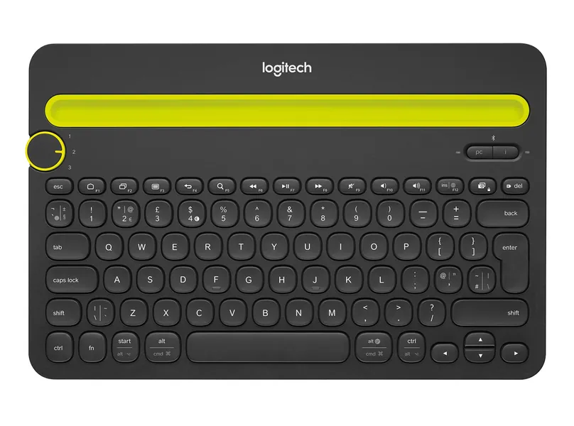 logitech Bluetooth Multi-Device Keyboard K480 for Computers. Tablets and Smartphones. Black - 920-006342 (Renewed) - 
