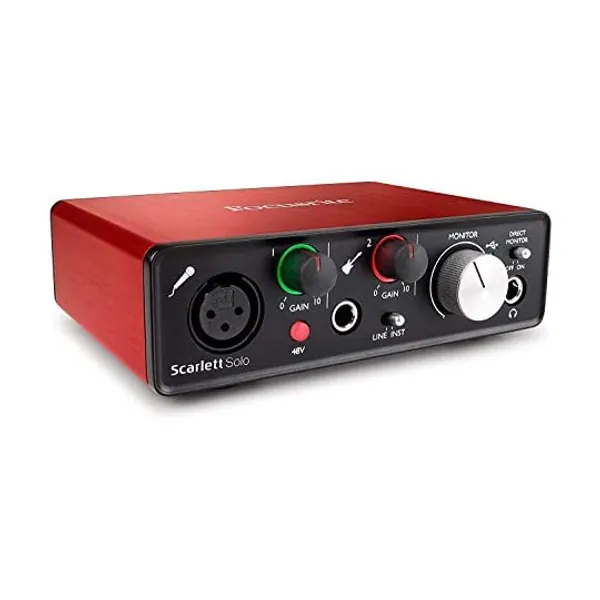 
                            Focusrite Scarlett Solo (2nd Gen) USB Audio Interface with Pro Tools | First
                        
