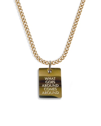 Karma Necklace (Gold) - 50-55cm (adjustable) / Curb