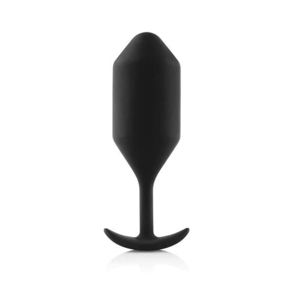 b-Vibe Snug Plug 4 Butt Plug with Internal Weights - Black