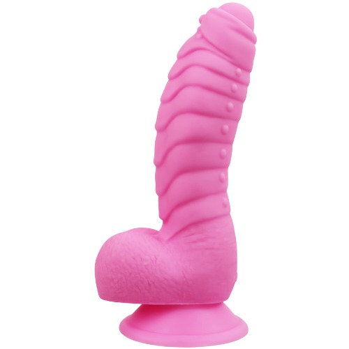 Realistic Dildo, LZYAA Safe and Soft Silicone Material Vaginal G-Spot with Suction Cup for Hands-Free Play, Discreet Packaging(Pink)