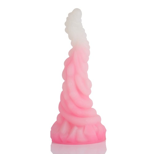 Nothosaur Superbia Fantasy Dildo Plugs Toys for Women Men with Suction Cup, Sex Toy Balls Dilos Men for Beginners in Silicone, Ice Pink, M (21 cm)