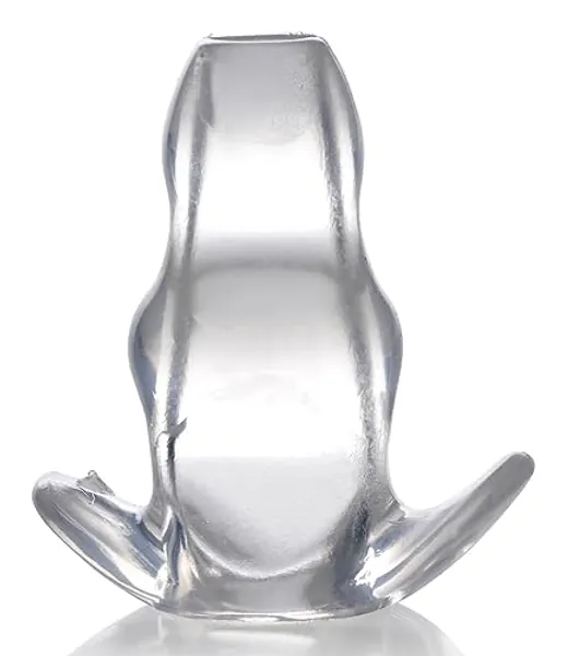 Master Series Clear View Hollow Anal Plug - AG732-Small - Clear - Small