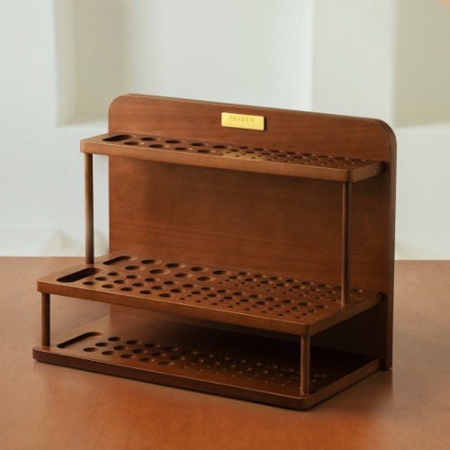 MEEDEN Pro 2-Tier Wooden Paint Brush Holder Organizer-BJ-01 | Default Title