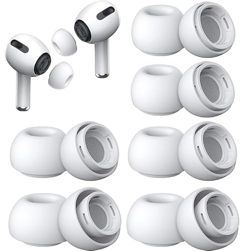 [12 Pieces S/M/L] Serizalela Replacement Ear Tips for AirPods Pro/AirPods Pro 2 Silicon Ear Buds Tips with Portable Storage Box (2Pairs Small & 2Pairs Medium & 2Pairs Large) (6 Pairs)