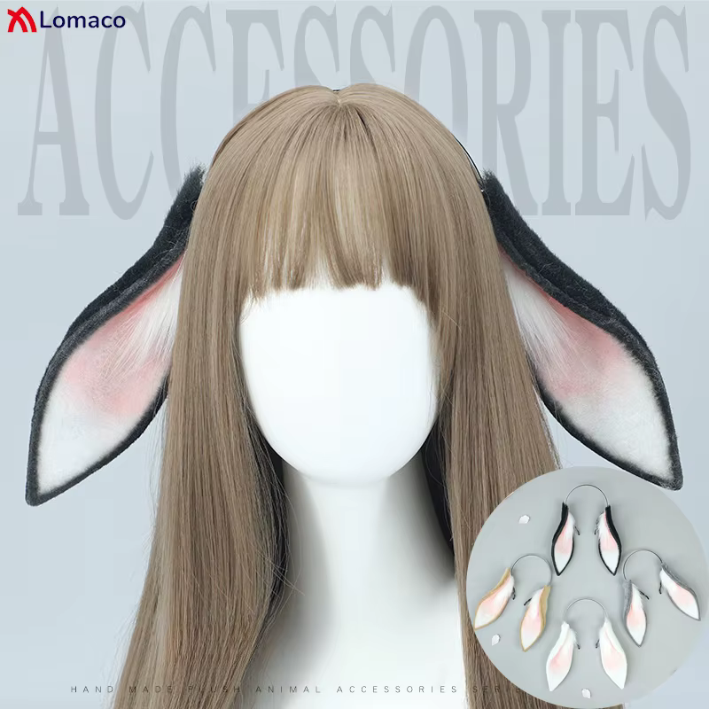 Plüsch Hase Hase Ohren Haarbänder Loppy Eared Kaninchen Haar Hoop Nette Süße Mädchen Frauen Cosplay Zubehör Fursuit Maskerade Requisiten - AliExpress 