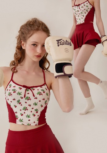 Vibrant Strawberry Sports Camisole | In-stock / XS