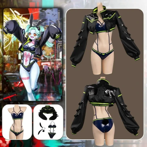 21.19€ 30% OFF|Rand cos Läufer Rebecca Cosplay Hase Mädchen Kostüm Verkleidung für erwachsene Frauen Kleidung Perücken Fantasia Outfit Halloween Karneval Anzug| |   - AliExpress