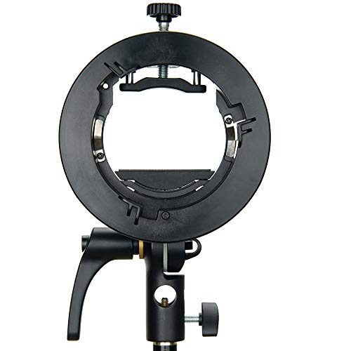 GODOX S2 Speedlite Halterung S-Typ, Square Round Head Flash AD400PRO V1 AD200PRO AD200 Fresnel Head und H200R Round Head V860II TT685 TT350