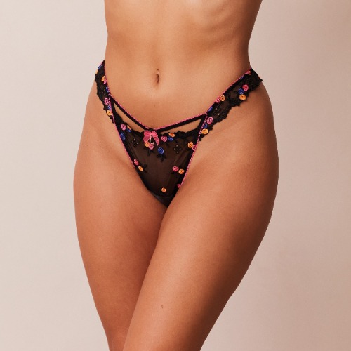 Neon G-string - Black | XS