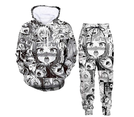 Lifelike 3d Print Anime Hoodie Sweatpants Two-Piece Suit