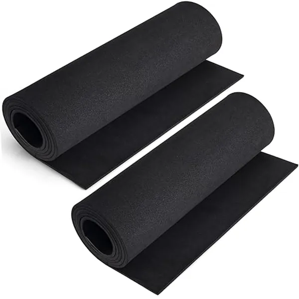 2-Pack Black Eva Foam Cosplay Sheets roll, Premium eva Craft Foam 5mm Thick, 13.9" x 59", High Density 86kg/m3 for Cosplay Costume, Crafts, DIY Projects by MEARCOOH
