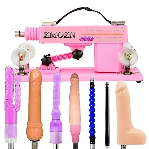 ZMOZN Automatic Sex Machine Adult Sex Toys Thrusting Dildo Machine with 3 XLR Connector Fucking Machine 6 Attachments for Women Hands-Free Love Machine Lifelike Dildo