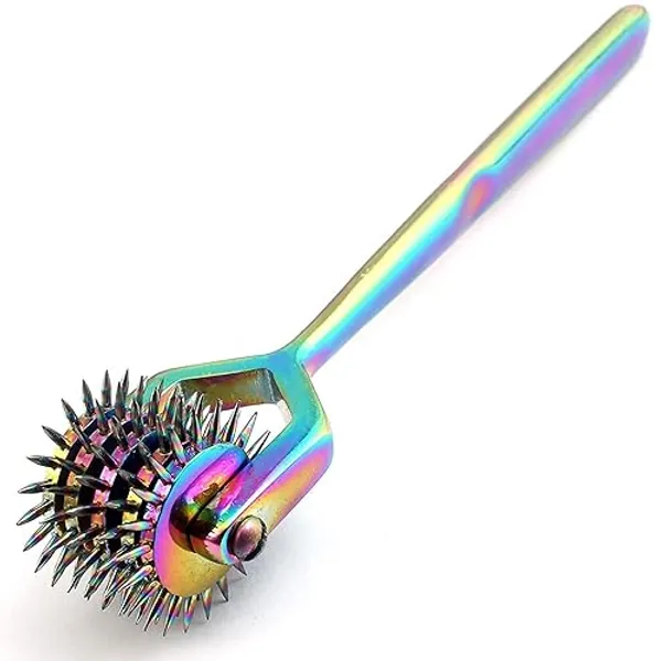 Wartenberg Neuro Pinwheel Stainless Steel 5 Head Diagnostic Instrument Pin Wheel - Multi Color Rainbow