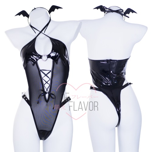 Sheer Succubus Bodysuit - Black / S/M
