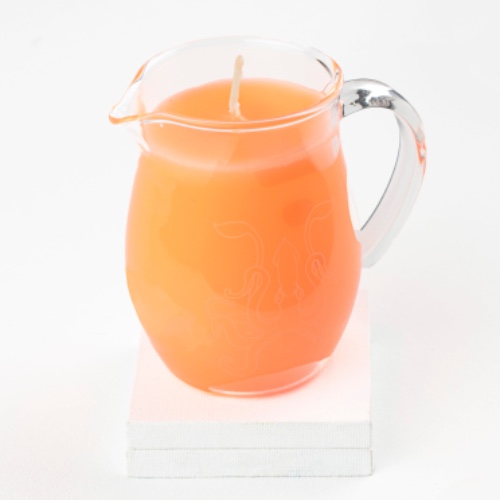 Blacklight Reactive Wax Play Pitcher Candle - Low Temp - UV Reactive - Peach