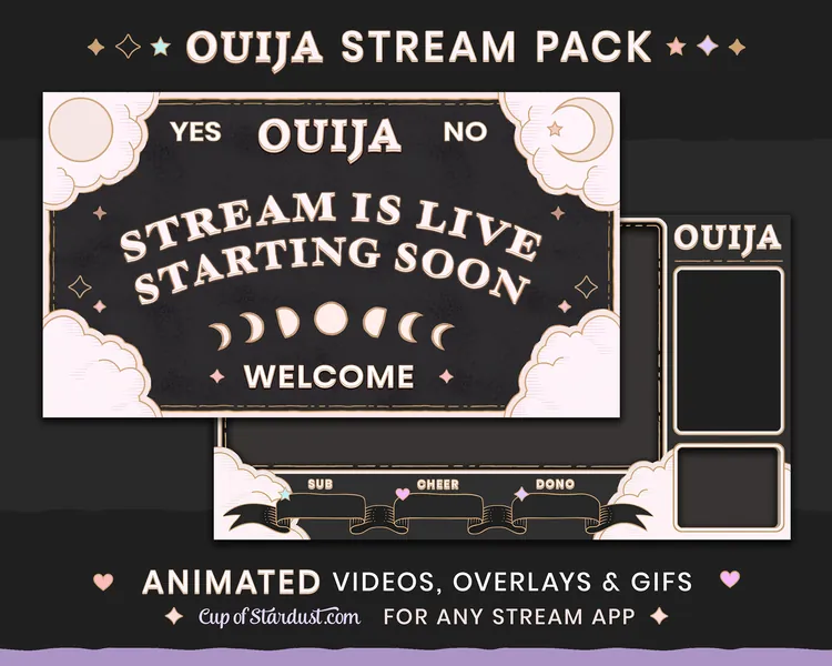 Gothic Ouija Stream Overlays