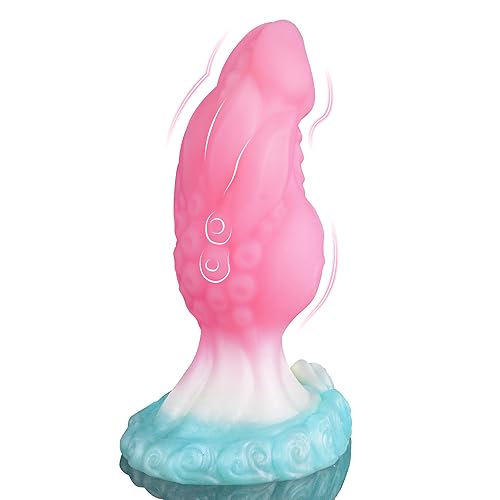 7.5" Monster Dildo Fantasy Dildo Thick Knot Dildo, Dragon Horse Dildo Silicone Animal Dildo for Vaginal Play, Fantasy Large Butt Plug Wolf Alien Dildo with Suction Cup for Anal, Sex Toys for Women Men