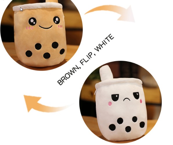 Kawaii Stuffed Doll: Boba Bubble Tea - 1
